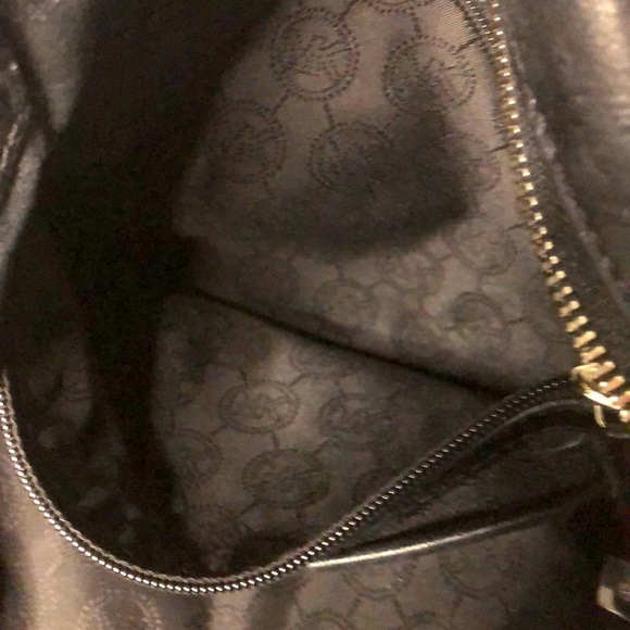 MICHAEL KORS Black Leather Buckle Accents Slim Crossbody Bag silver hardware - Picture 16 of 16